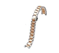 HASGTFM Correa Cóncava De Acero Inoxidable Fit For Rossini Fit For GC Fit For Pasha Fit For Michael Fit For Coles Fit For Casio 20-12 Mm 18-10 Mm 16-8 Mm Correa De Reloj for Hebilla Plegable(Silver ro