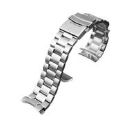HASGTFM Correa curva de acero inoxidable for reloj Casio EFV-540 BEM501/506 EFB-660 BEM-506 ECB900, pulsera for hombre de 20mm y 22mm(A silver,22mm)