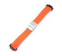 HASGTFM Correa de 16 mm GA-2100 GA-110 GD-100 DW-5600 6900 GW-M5610 Accesorios de pulsera de muñeca for la muñeca de reloj de silicona ajustado for Casio Fit For G-Shock(Orange)