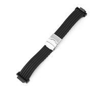HASGTFM Correa de 16 mm GA-2100 GA-110 GD-100 DW-5600 6900 GW-M5610 Accesorios de pulsera de muñeca for la muñeca de reloj de silicona ajustado for Casio Fit For G-Shock(Schwarz)