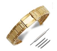 HASGTFM Correa de acero inoxidable, accesorios for relojes for hombres, 17 mm y 20 mm, aptos for Rolex Fit for la serie Daytona, boca de arco, correa de acero resistente al agua, correa de reloj for m