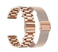 HASGTFM Correa de acero inoxidable Pro 3/3 Smart Watch Band Metal 2 2mm Pulsera Correas de muñeca 2020 Correa Fit for TicWatch Pro(Rose gold 2pcs)