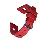 HASGTFM Correa de caucho flúor de 20mm y 22mm for deportes de buceo, correa de reloj transpirable resistente al agua apta for Seiko y marcas de relojes Omega(Red,22mm)