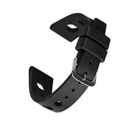 HASGTFM Correa de caucho flúor de 20mm y 22mm for deportes de buceo, correa de reloj transpirable resistente al agua apta for Seiko y marcas de relojes Omega(Schwarz,20mm)