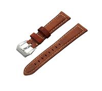 HASGTFM Correa de cuero 20 mm 22 mm Ajuste adecuado for Seiko/Fit for la marca Omega Watch Marca de liberación rápida de reloj de reloj de reloj(Red,22mm)