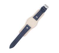 HASGTFM Correa de cuero 22 mm Correa universal Hebilla de acero inoxidable Reemplazo de hombres Accesorios