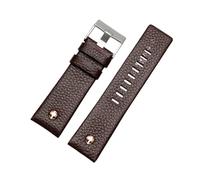HASGTFM Correa de cuero de calidad 22mm 24mm 26mm 28mm 30mm negro marrón correa de reloj for hombre pulsera de cuero de repuesto(Schwarz,22mm)