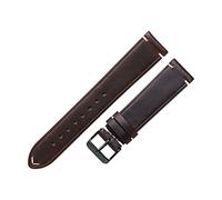 HASGTFM Correa de cuero de cera de aceite 18 mm 20 mm 22 mm de la correa suave de los hombres de las mujeres Ajuste verde azul-verde for el engranaje S2 Pulsera Reloj Accesorios(Dark brown,22mm)