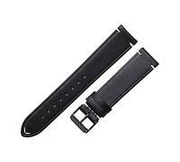 HASGTFM Correa de cuero de cera de aceite 18 mm 20 mm 22 mm de la correa suave de los hombres de las mujeres Ajuste verde azul-verde for el engranaje S2 Pulsera Reloj Accesorios(Schwarz,20mm)