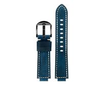 HASGTFM Correa de cuero esmerilado apta for Casio Fit For G-Shock GM-110 GA110 GM-110GB GD120 GA-700 DW5600 correa de reloj vintage esmerilada pulsera de 16mm for hombre(Blue-black)