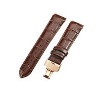 HASGTFM Correa de cuero for reloj Philippe Aquanaut Tissot 1853, accesorios for reloj Couturier T035410a T035617a, 22, 23 y 24mm(Brown-Rose-B1,24mm)