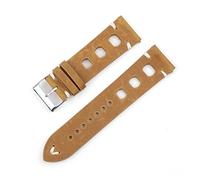HASGTFM Correa de cuero Reloj de reloj Mujeres Mujeres Reloj Banda Banda Black Brown Reemplazo 18 20 22 Relojes de 24 mm Accesorios Kz3h06(Yellow Brown,24mm)