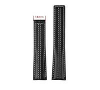 HASGTFM Correa de Fit For Calera de 22mm, correa de cuero y nailon, pulsera deportiva apta for Monaco F1 300 500(Black gray no clasp)