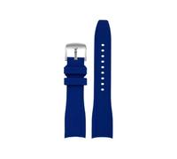 HASGTFM Correa de goma de silicona for reloj CASIO EFR-303L EFR-303D EFR-304 22mm extremo curvado negro azul naranja rojo amarillo blanco correa de reloj for hombre