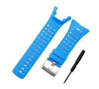 HASGTFM Correa de goma de silicona for reloj SUUNTO Fit for AMBIT 2S2R3S3R3PEAK, accesorios deportivos impermeables y resistentes al sudor, correa de reloj(Blue silver buckle)
