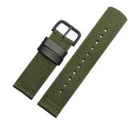 HASGTFM Correa de lona de nailon de 24mm apta for Casio Fit for serie PROTREK GA2000 PRG-600 PRW-6600 PRG-650 accesorios deportivos impermeables for hombres(Green black buckle)