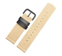 HASGTFM Correa de lona de nailon de 24mm apta for Casio Fit for serie PROTREK GA2000 PRG-600 PRW-6600 PRG-650 accesorios deportivos impermeables for hombres(Khaki black buckle)