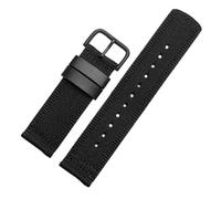 HASGTFM Correa de lona de nailon de 24mm apta for Casio Fit for serie PROTREK GA2000 PRG-600 PRW-6600 PRG-650 accesorios deportivos impermeables for hombres(Black black buckle)