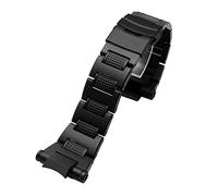 HASGTFM Correa de metal de reemplazo Ajuste for Casio Fit for G-shock GWA1100 / 1000 GA1000 GA1400 Correa de banda de reloj de acero inoxidable negro duradero