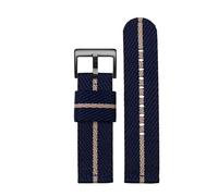 HASGTFM Correa de nailon for hombre de 24 mm apta for Casio Fit for PROTREK PRW-6600 PRG-600YB PRG-650 GA2000 Pulsera deportiva de lona de liberación rápida(Blue beige-black)