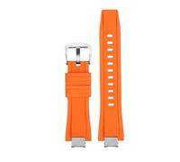 HASGTFM Correa de nailon modificada for reloj Casio Fit For G-SHOCK GST-B400 GST-B400BD/AD, pulsera de correa de goma for reloj(Silicone Orange SK)