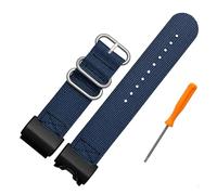 HASGTFM Correa de nailon resistente al agua for reloj Casio GWG-1000GB, correa de reloj de lona hecha a mano deportiva, nuevo diseño 24, correa de nailon for reloj(Blue silver buckle)