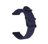 HASGTFM Correa de nailon tejida de 22 mm y 20 mm apta for Samsung Galaxy Watch 6 4 5 44 mm Gear S3 Classic Active 2 Band 24 mm y 18 mm apta for banda de tela Amazfit(Blue,22mm)