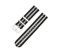 HASGTFM Correa de nylon 18mm 20 mm 22mm 24mm Lanzamiento rápido Barra de primavera Reloj militar Ajuste de reemplazo for Huawei Fit for Samsung(GREEN BLUE,20mm)