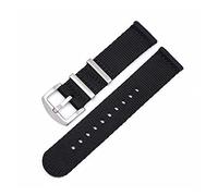 HASGTFM Correa de nylon 18mm 20 mm 22mm 24mm Lanzamiento rápido Barra de primavera Reloj militar Ajuste de reemplazo for Huawei Fit for Samsung(Black Yellow,24mm)