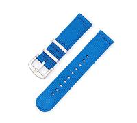 HASGTFM Correa de nylon 18mm 20 mm 22mm 24mm Lanzamiento rápido Barra de primavera Reloj militar Ajuste de reemplazo for Huawei Fit for Samsung(Ivory,24mm)