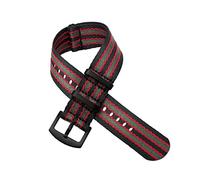 HASGTFM Correa de nylon de la OTAN de 20 mm de 20 mm de cinturón de seguridad for el cinturón de seguridad for la banda militar for el reemplazo del reloj(Celestial Teal,22mm black)