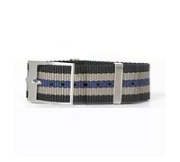 HASGTFM Correa de nylon deportes Correa universal Hippocampus Movimiento Pulsera Accesorios 20 mm 22 mm 007(Blue Pink,19mm)