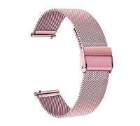 HASGTFM Correa de pulsera de metal Gts2 Correa BIPS WATCHAND PACE STRATOS 2 GTS GTR 42 MM Ajuste de correa for Xiaomi Fit for Amazfit Fit for Bip Fit for Huami(Pink milan,20mm)
