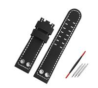 HASGTFM Correa de reloj apta for Hamilton Fit for Air Navy Field H78616553 H78555553 Correa de reloj de cuero vintage resistente al agua Pulsera de 20 mm y 24 mm for remaches(Black a-no clasp,20mm)