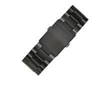 HASGTFM Correa de reloj cómoda de acero inoxidable sólido, apta for diésel Dz4318 Dz4323 Dz4283, correa de reloj masculina de 26mm(Schwarz)