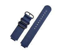 HASGTFM Correa de reloj convexa de 16mm apta for Casio Fit For G-Shock GM110 GM2100 GA900 GBA-800 GBD-800 GA-800 pulsera de lona de nailon modificada for hombre(Blue black buckle)