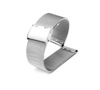 HASGTFM Correa de reloj de 12mm, 14mm, 16mm, 18mm, 20mm, 22mm, 24mm, correa de reloj de Metal de acero inoxidable Universal, pulsera negra, oro rosa(Silver,22mm)