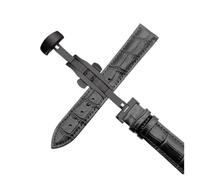 HASGTFM Correa de reloj de 14mm, 16mm, 18mm, 19mm, 20mm, 21mm, 22mm y 24mm, correa de repuesto Universal for hombre, accesorios for reloj(Black Black,16mm)