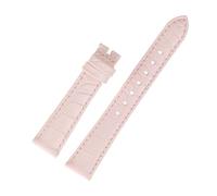 HASGTFM Correa de reloj de 17MM, color rosa, apta for Swarovski 5547642 5452498 5452501, correa de reloj verde, azul, fantasma de agua, pulsera de cuero Premium for mujer(Pink-no clasp)