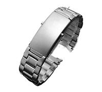 HASGTFM Correa de reloj de 18 mm de 20 mm 22 mm Fit for Omega Fit For Seamaster Speedmaster Planet Fit For Ocean Solid Solid Sideling Steel Watch Pulsera Men Cadena de banda de reloj(5b,22mm)