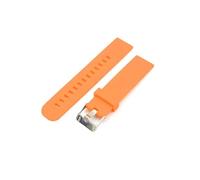 HASGTFM Correa De Reloj De 18mm/20mm/22mm Apta Fit For Motorola Fit For Moto Fit For Gen 46mm Apta Fit For Samsung Gear2 Pulsera De Goma De Silicona(Orange,20mm)
