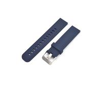 HASGTFM Correa De Reloj De 18mm/20mm/22mm Apta Fit For Motorola Fit For Moto Fit For Gen 46mm Apta Fit For Samsung Gear2 Pulsera De Goma De Silicona(Deep Blue,18mm)