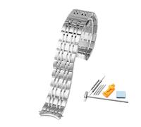 HASGTFM Correa de reloj de 19MM compatible for Tissot 1853, compatible for Carson Series T085, correa de acero T085207a T085407A t085410A, cadena de reloj(Silver)