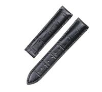 HASGTFM Correa de reloj de 20mm y 21mm for hombre, ajuste adecuado for Oris Artix, hebilla plegable, capa superior de cuero, correa de reloj, accesorios de cuero(Schwarz,21mm)