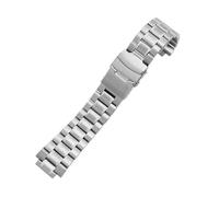 HASGTFM Correa De Reloj De Acero Apta Fit For Timex T2n720 T2n721 T2n739 T49859 Pulsera De Tira De Acero De Núcleo Sólido De Doble Pliegue De 16mm(Double silver)