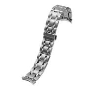 HASGTFM Correa de Reloj de Acero Inoxidable con Extremo Curvado for Hombres y Mujeres, Apta for Tissot 1853 T035 18 22 23mm 24mm T035617A/627A T035210A/207A(Silver Mechanical,23mm)