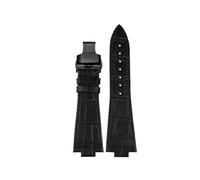 HASGTFM Correa de reloj de acero inoxidable de cuero de 12 mm for Tissot Fit for la serie PRX Correa for Super Player T137.407 Pulsera for correa de extremo convexo Pulsera for hombres(Black-black-buc