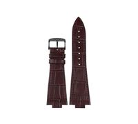 HASGTFM Correa de reloj de acero inoxidable de cuero de 12 mm for Tissot Fit for la serie PRX Correa for Super Player T137.407 Pulsera for correa de extremo convexo Pulsera for hombres(Brown-black-buc