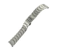 HASGTFM Correa de reloj de acero inoxidable for extremo curvado de 20 mm for Omega Fit for Seamaster 300 AT150 Aqua Terra Pulsera de correa de reloj de metal sólido plateado(Silver Matte,21mm)