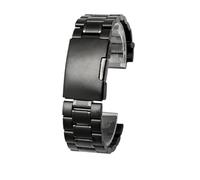 HASGTFM Correa De Reloj De Acero Inoxidable Sólido Apta Fit For Timex Fit For Tides T45601 T2N721 T2N720 T2N739 TW2T76500 Correa De Reloj De Metal for Brújula For Hombres(A Black)